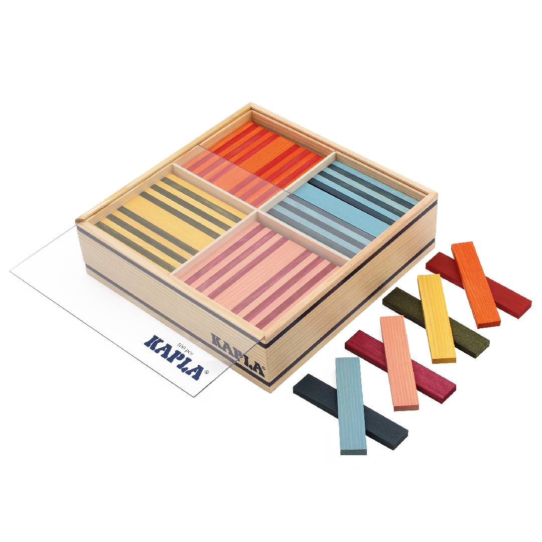 KAPLA® 8 colors planks-Octocolor case set