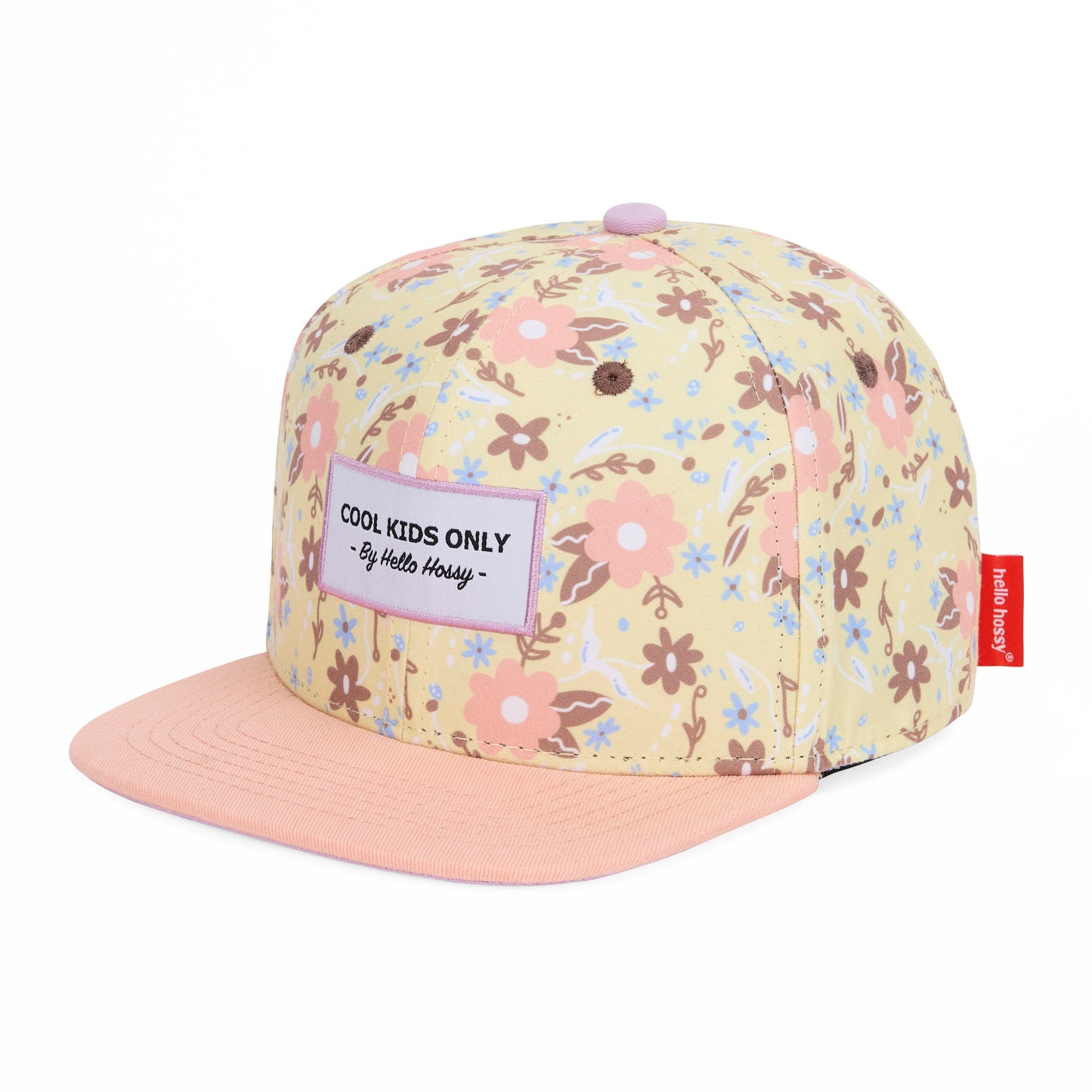 Organic cotton kids cap- Pastel Blossom