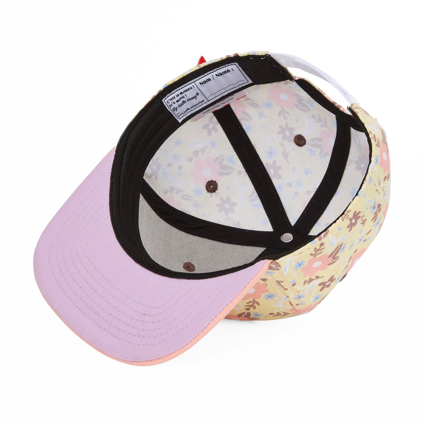 Organic cotton kids cap- Pastel Blossom