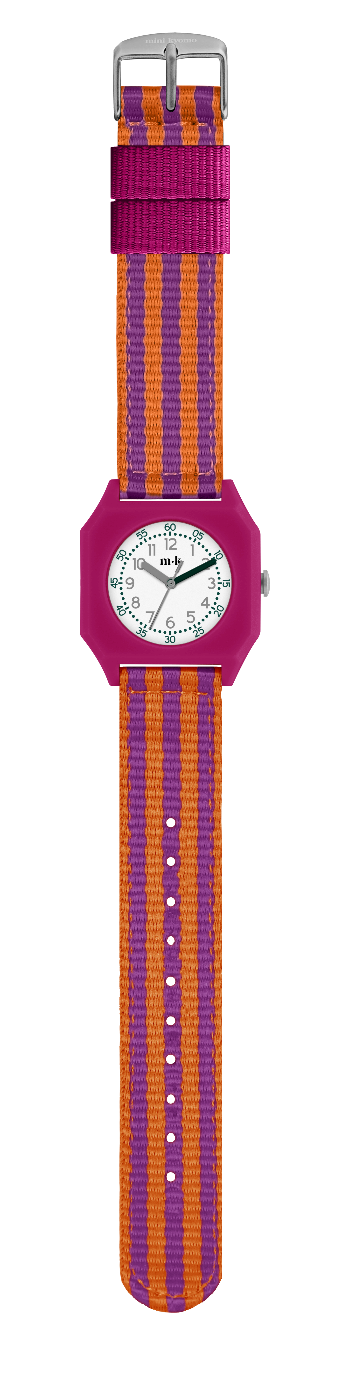 Mini Kyomo fuchsia and orange eco friendly kids watch- Ruby Papaya