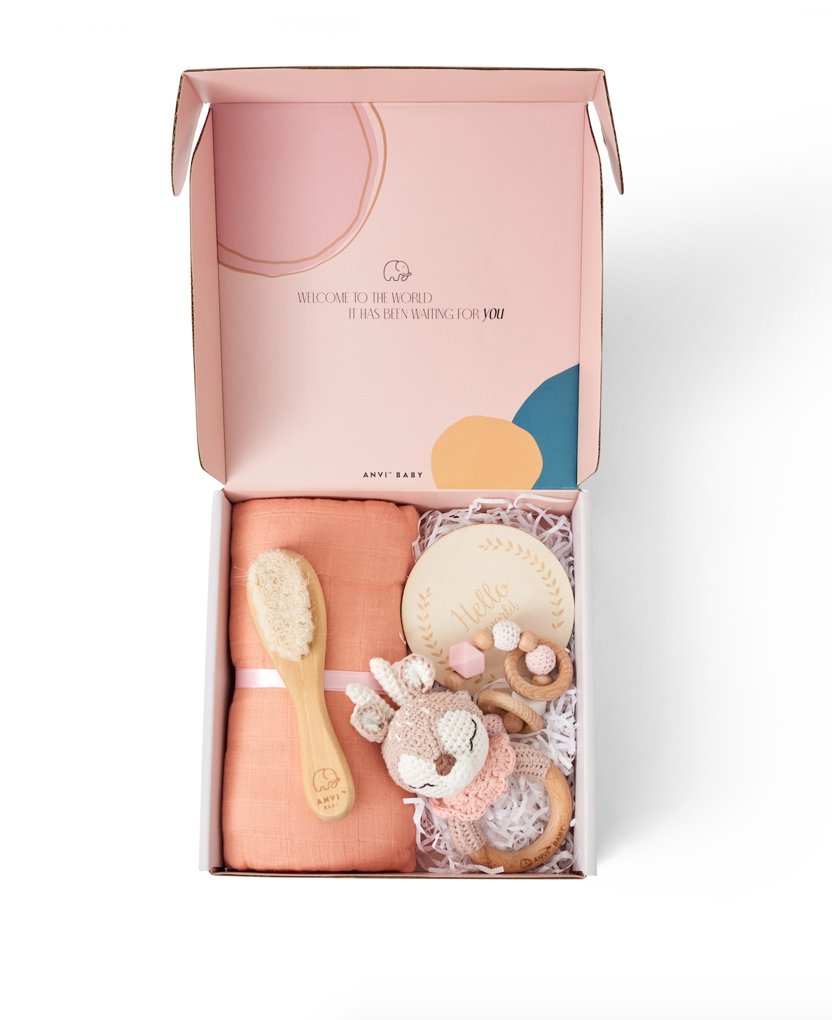 New born baby 5 pieces gift box- Deer