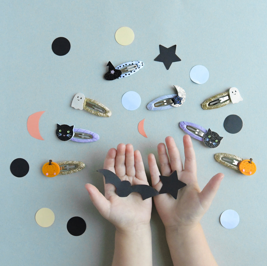 Halloween little pumpkin hairclips