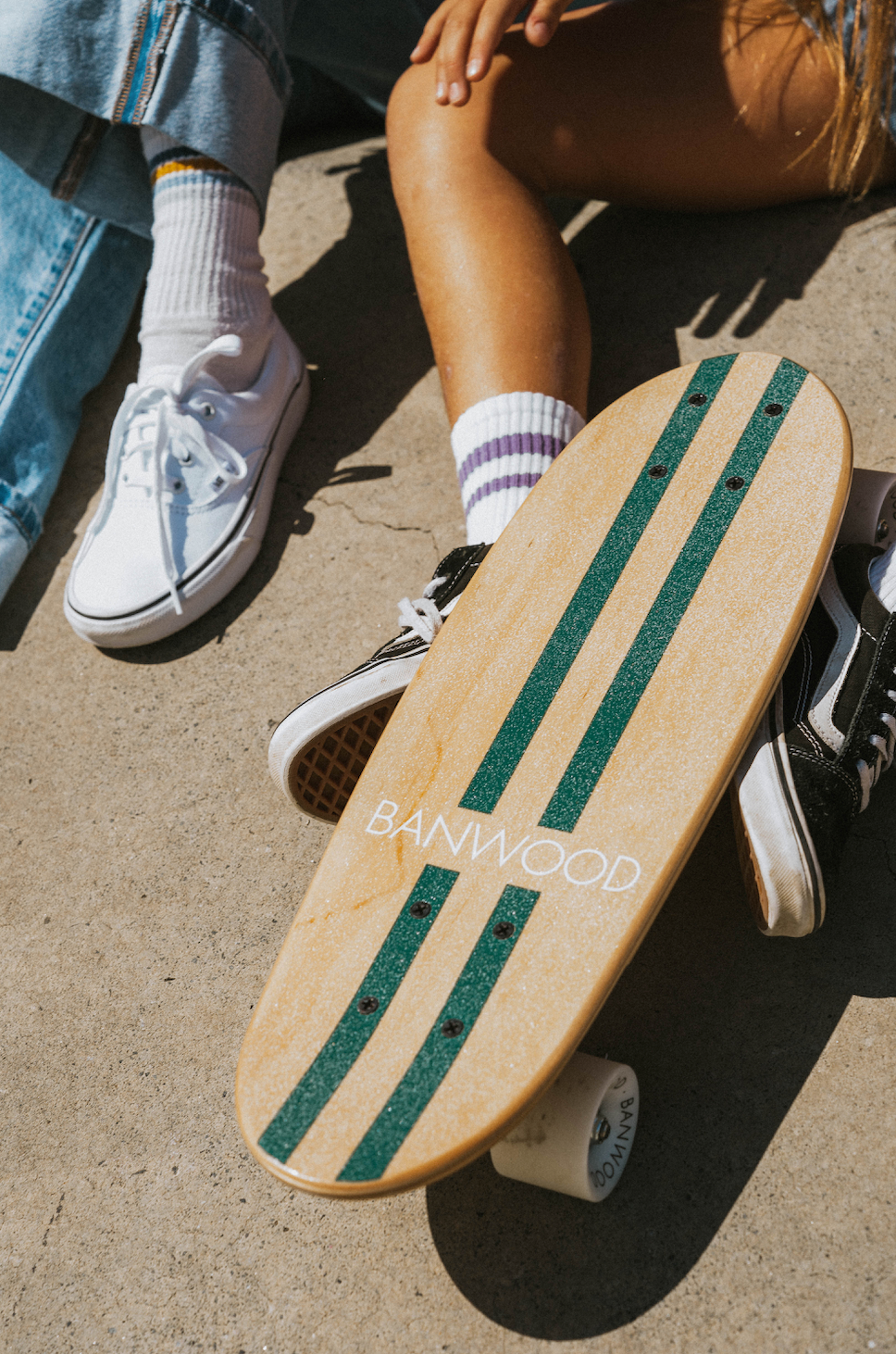 Wooden kids skateboard-Green