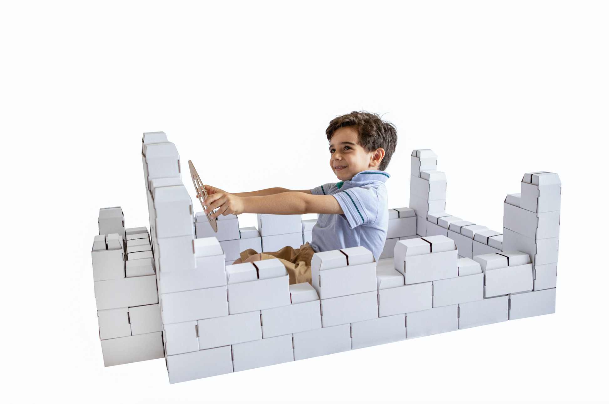 Rikbits cardboard interlocking bricks (100 Pieces) – White – My ...