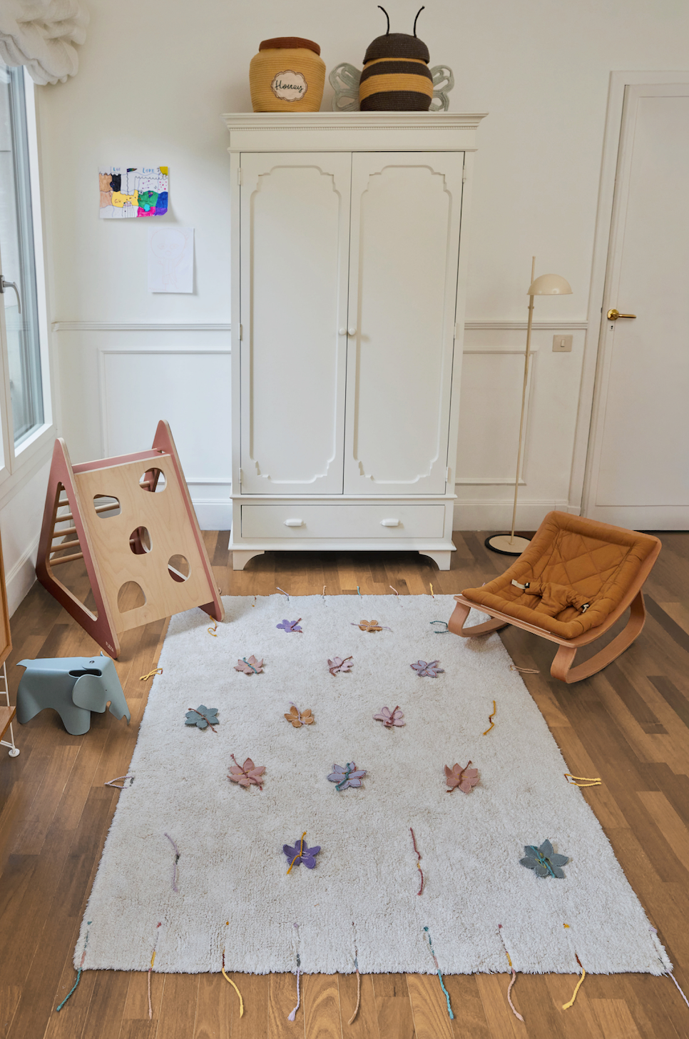 Wildflower washable kids rug