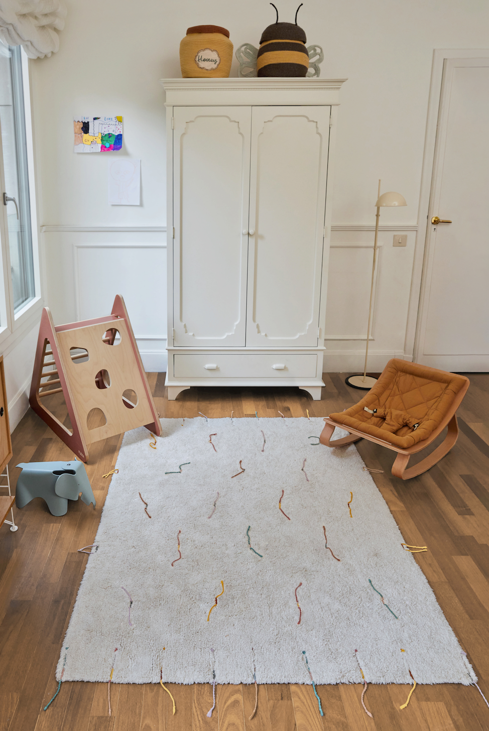 Wildflower washable kids rug