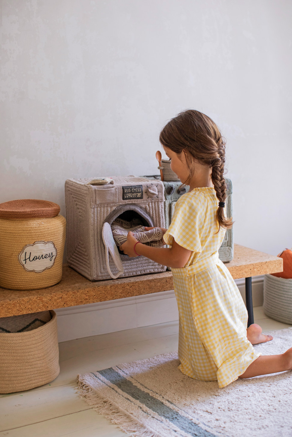 Honey pot storage basket for kids