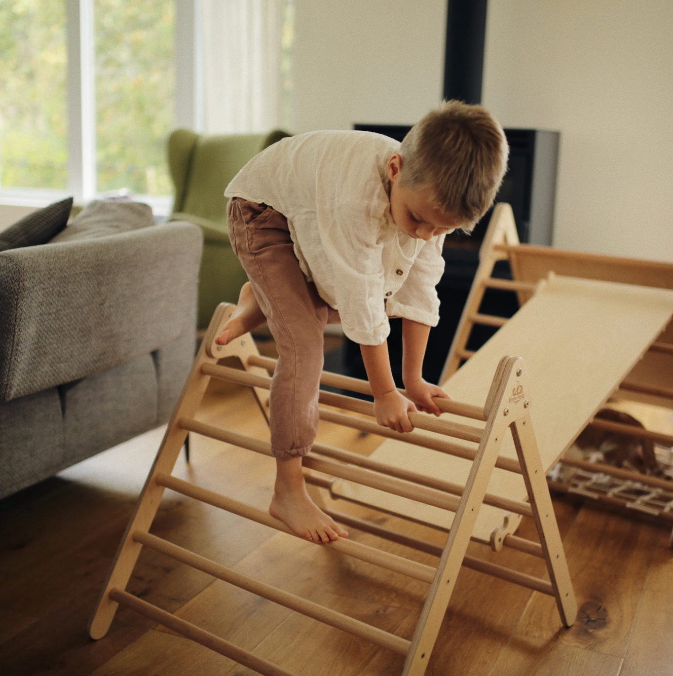 Wooden pikler premium set