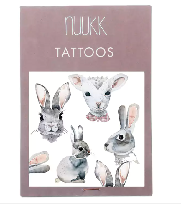 Easter bunnies - Kids organic vegan tattoos