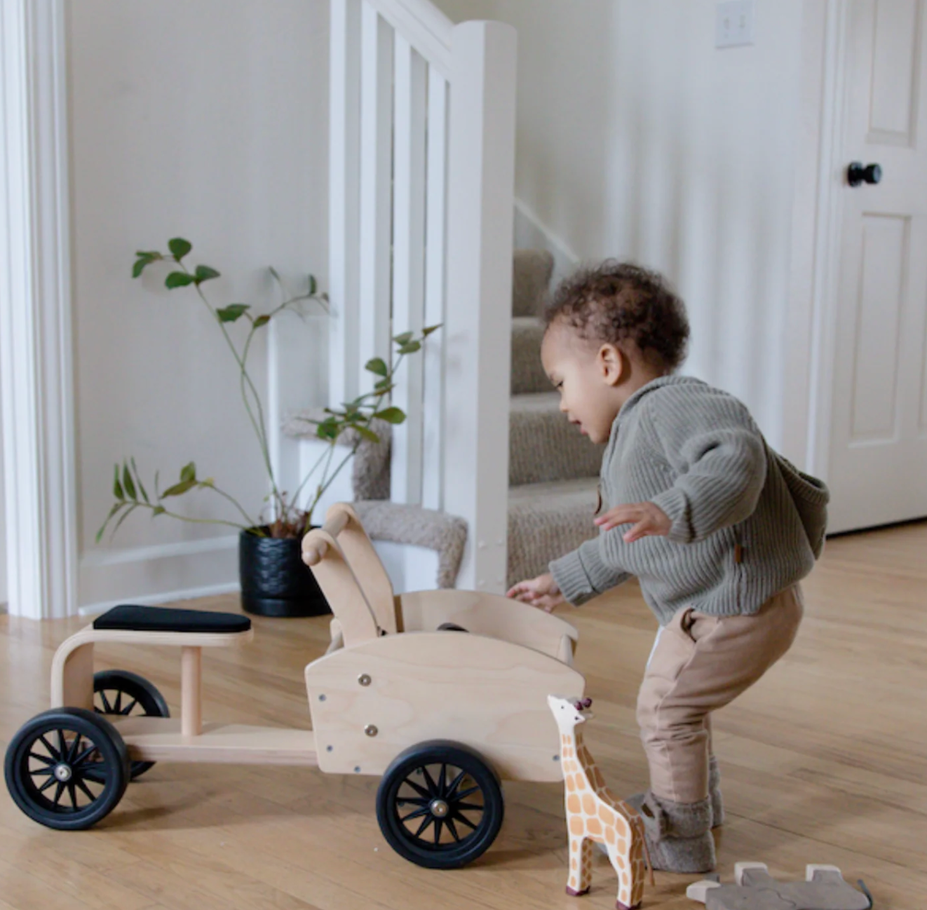 Wooden cargo bike