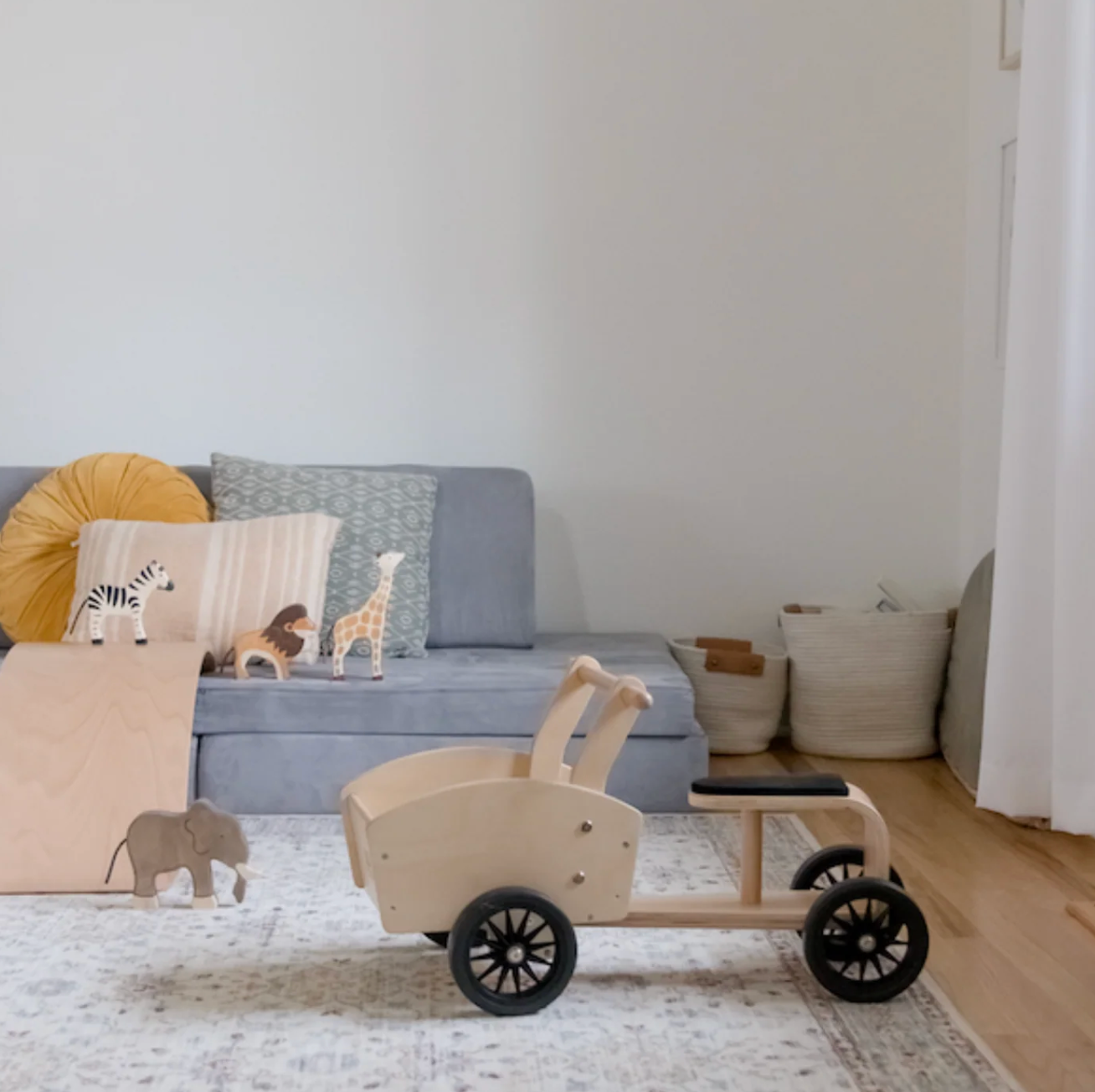 Wooden cargo bike