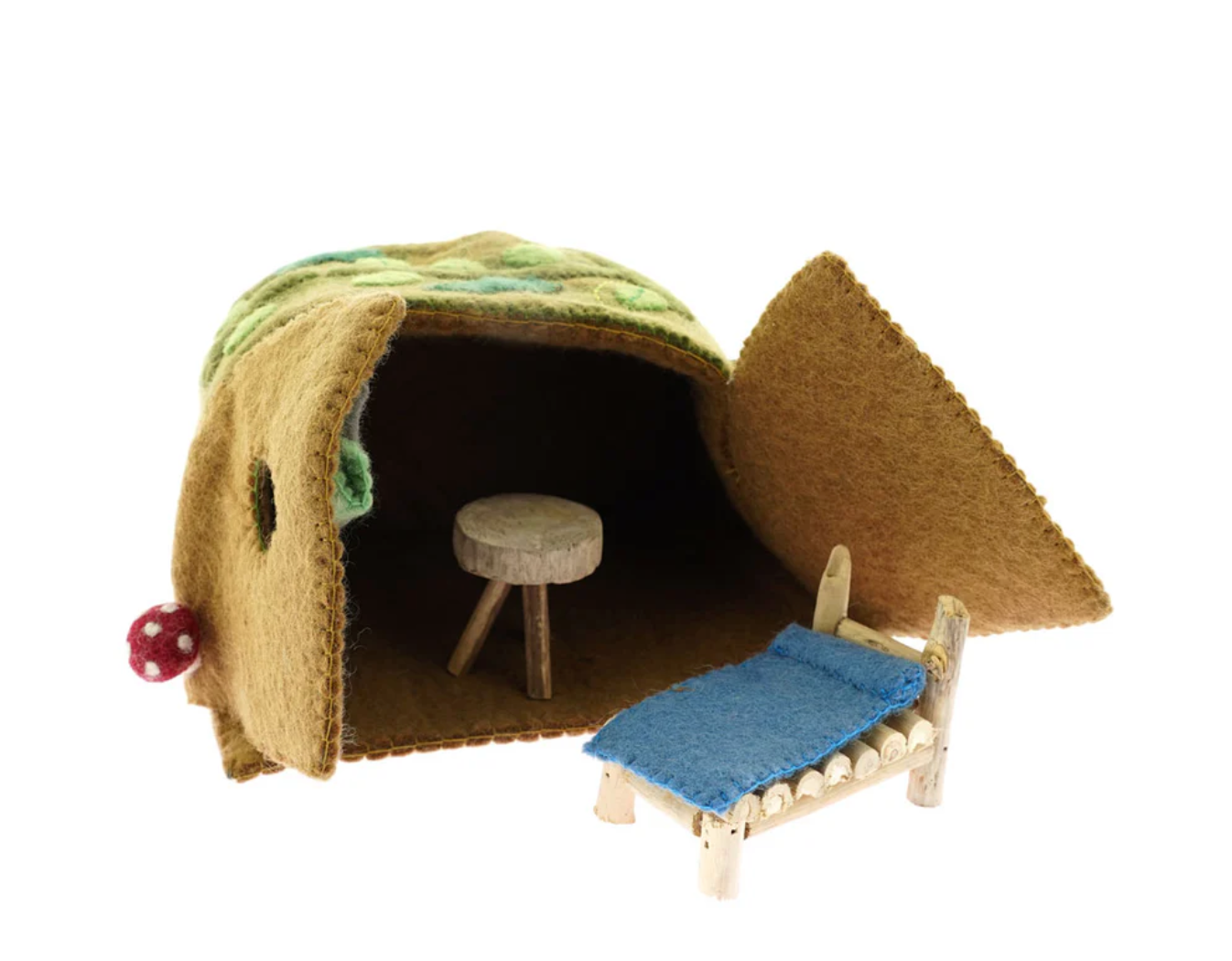 Felt mouse house set- 6 pieces