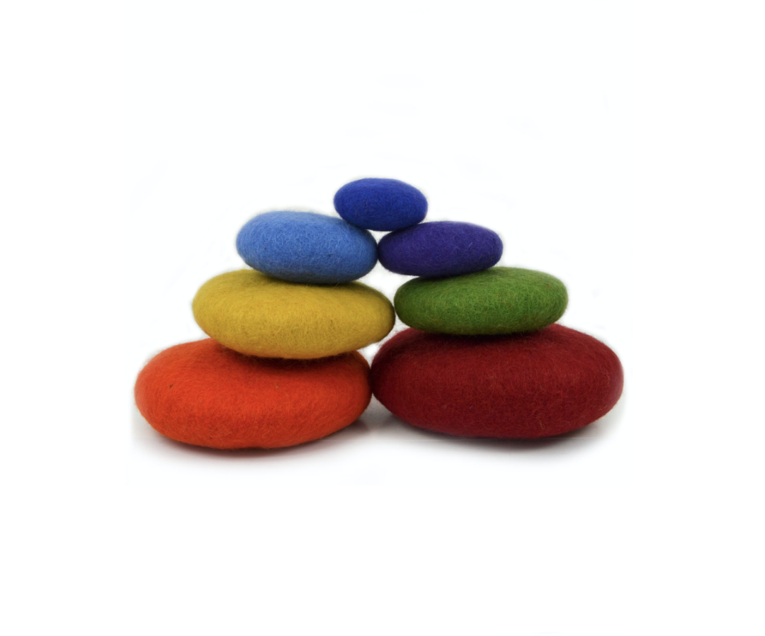 Felt short rainbow stacking set- 7 pieces