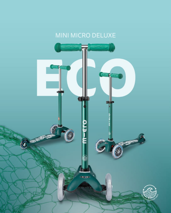 MICRO Mini eco friendly scooter (2-5 years old)-Kids scooter made from recycled ocean plastic