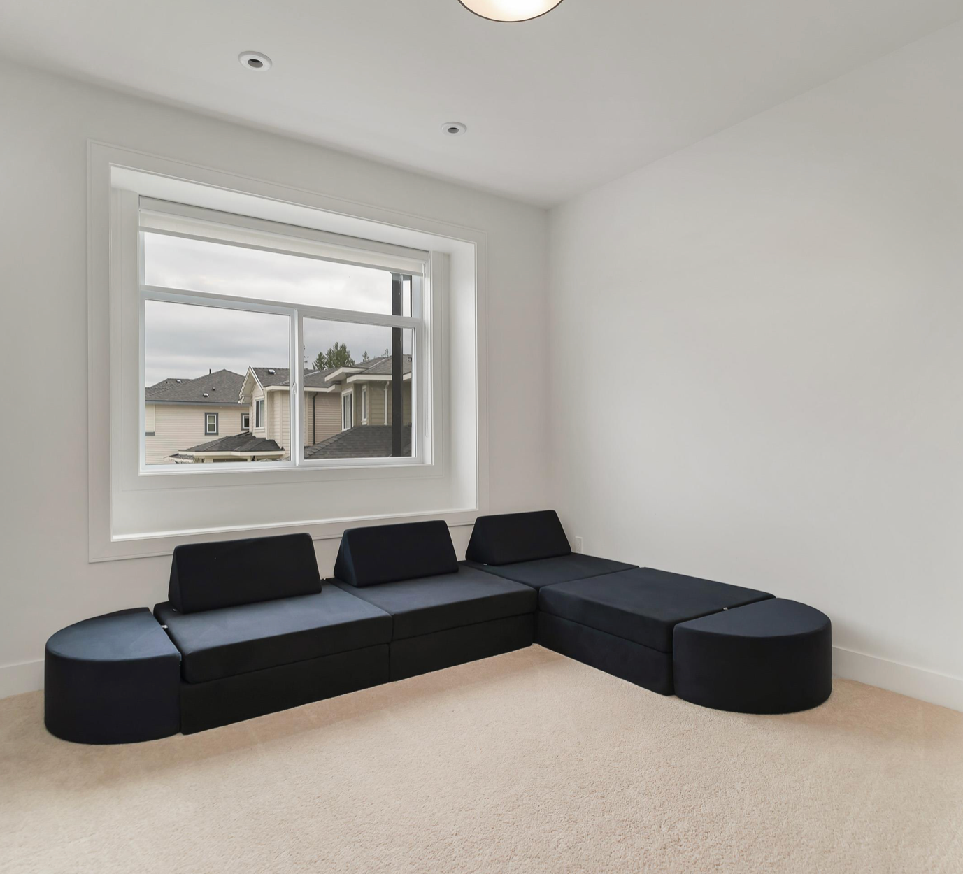 Kiddie couch play sofa for kids- Jet Black