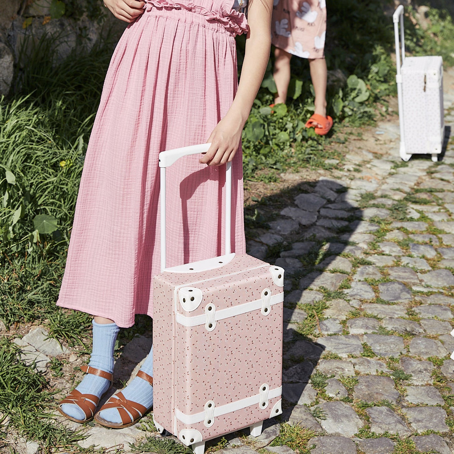 See-Ya suitcase - Pink Daisies