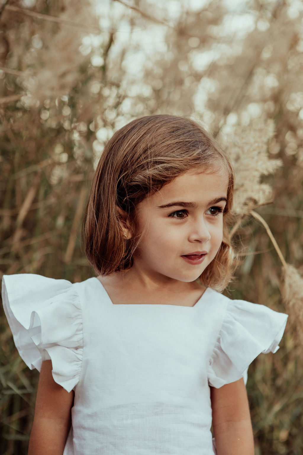 Linen Lila white romper