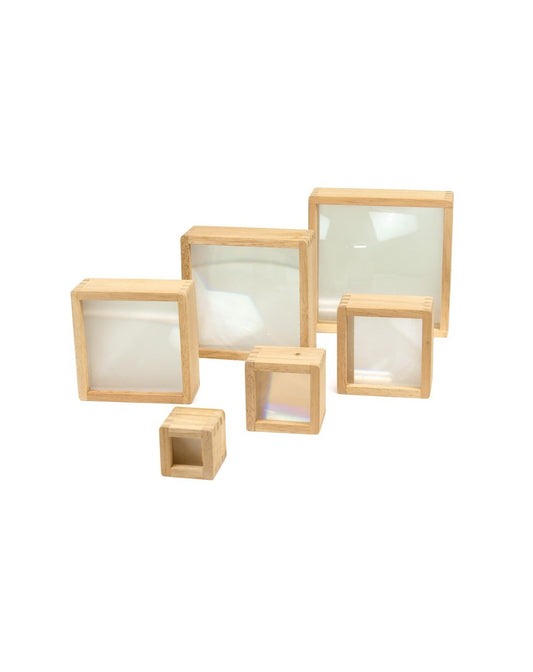 Wooden magnifier cases (6 pieces)