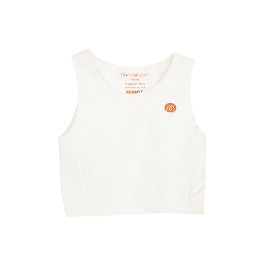 Flow sport crop top- Pure White