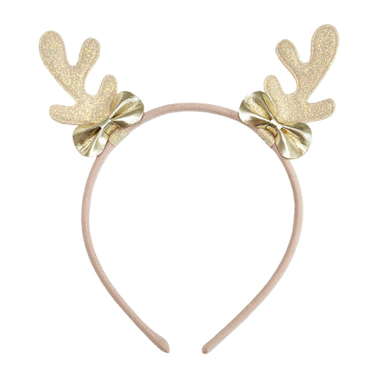 Frosted shimmer reindeer headband