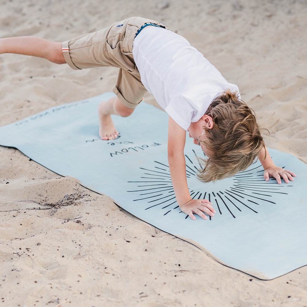 Kids yoga mat-Follow the sun