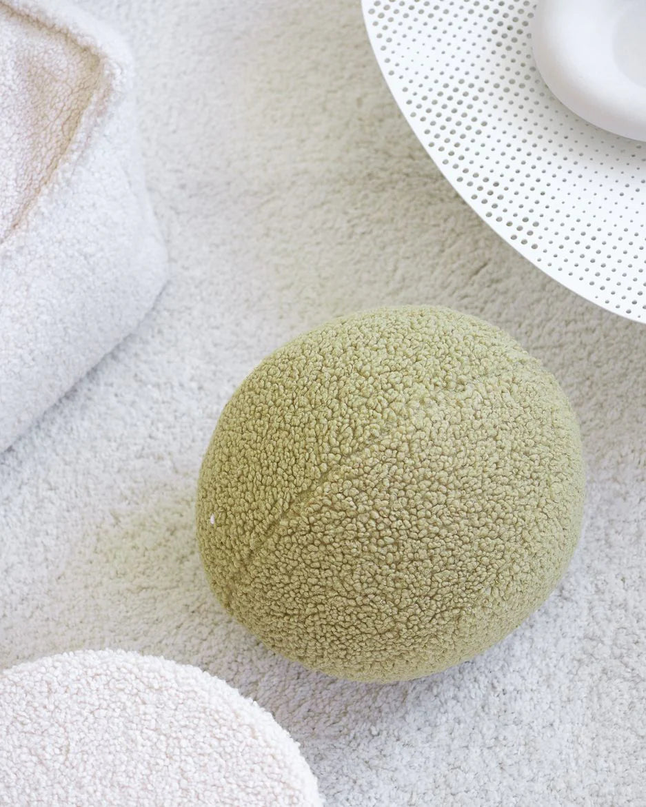 Wigiwama terry fabric ball cushion- Matcha (Pre-Order)