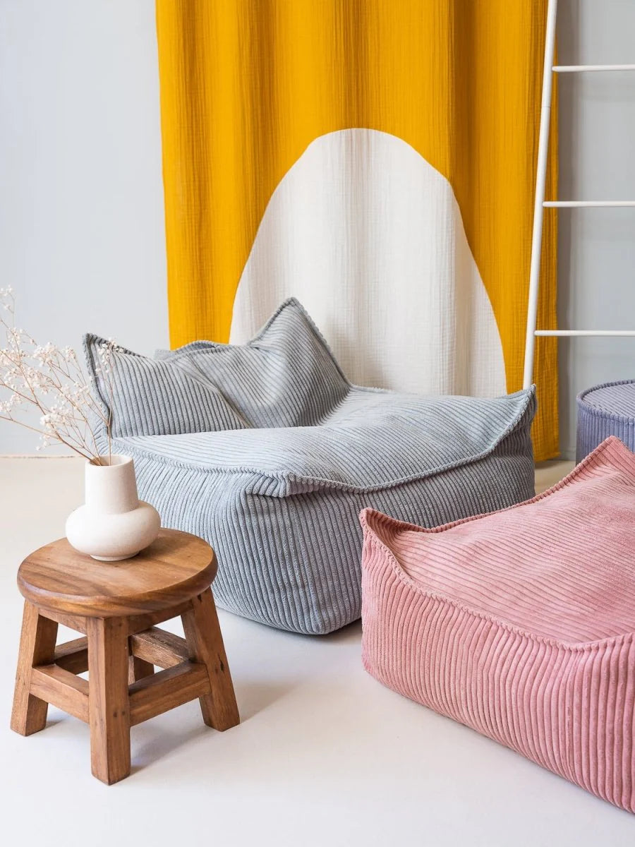 Wigiwama corduroy beanbag chair- Pink Mousse (Pre-Order)
