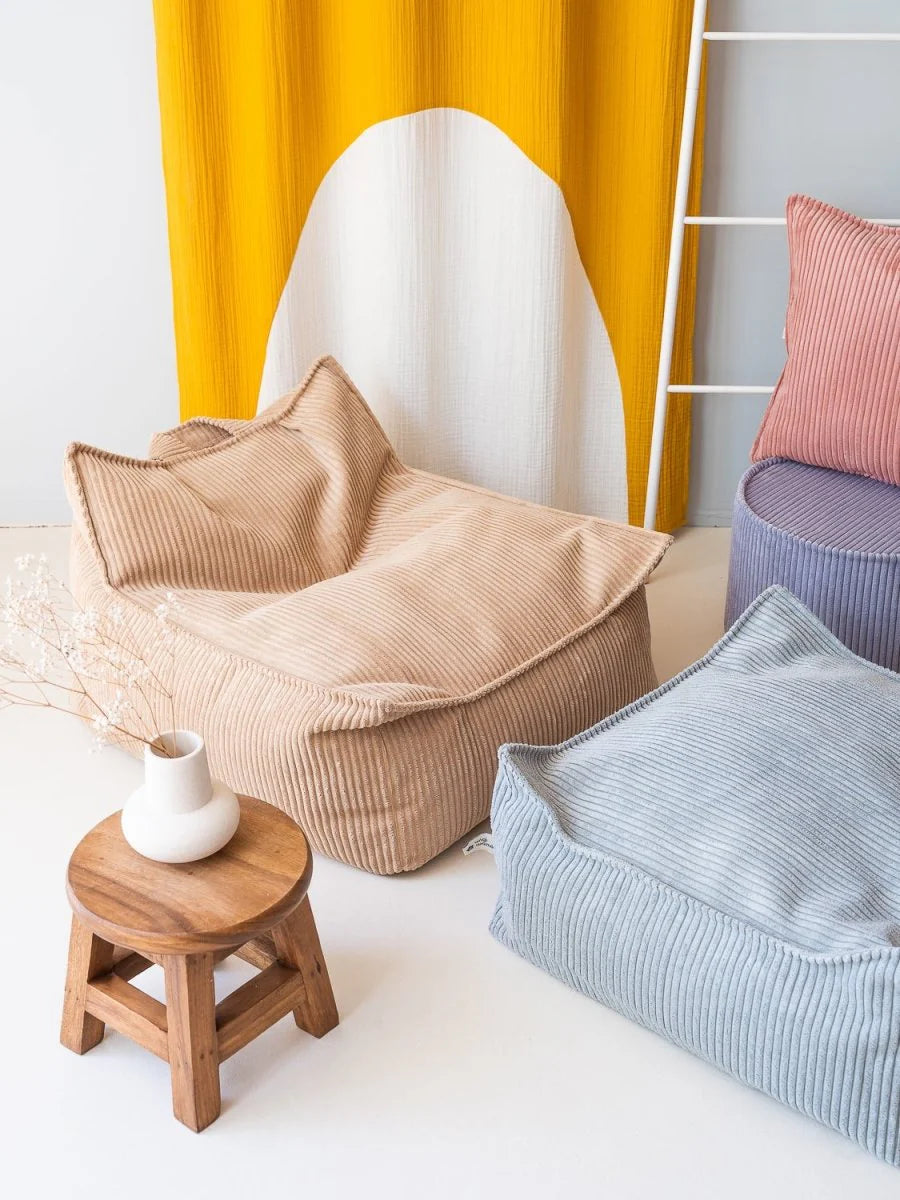 Wigiwama corduroy beanbag chair- Brown Sugar (Pre-Order)