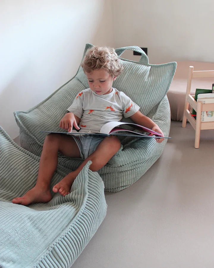 Wigiwama corduroy beanbag chair- Peppermint Green (Pre-Order)