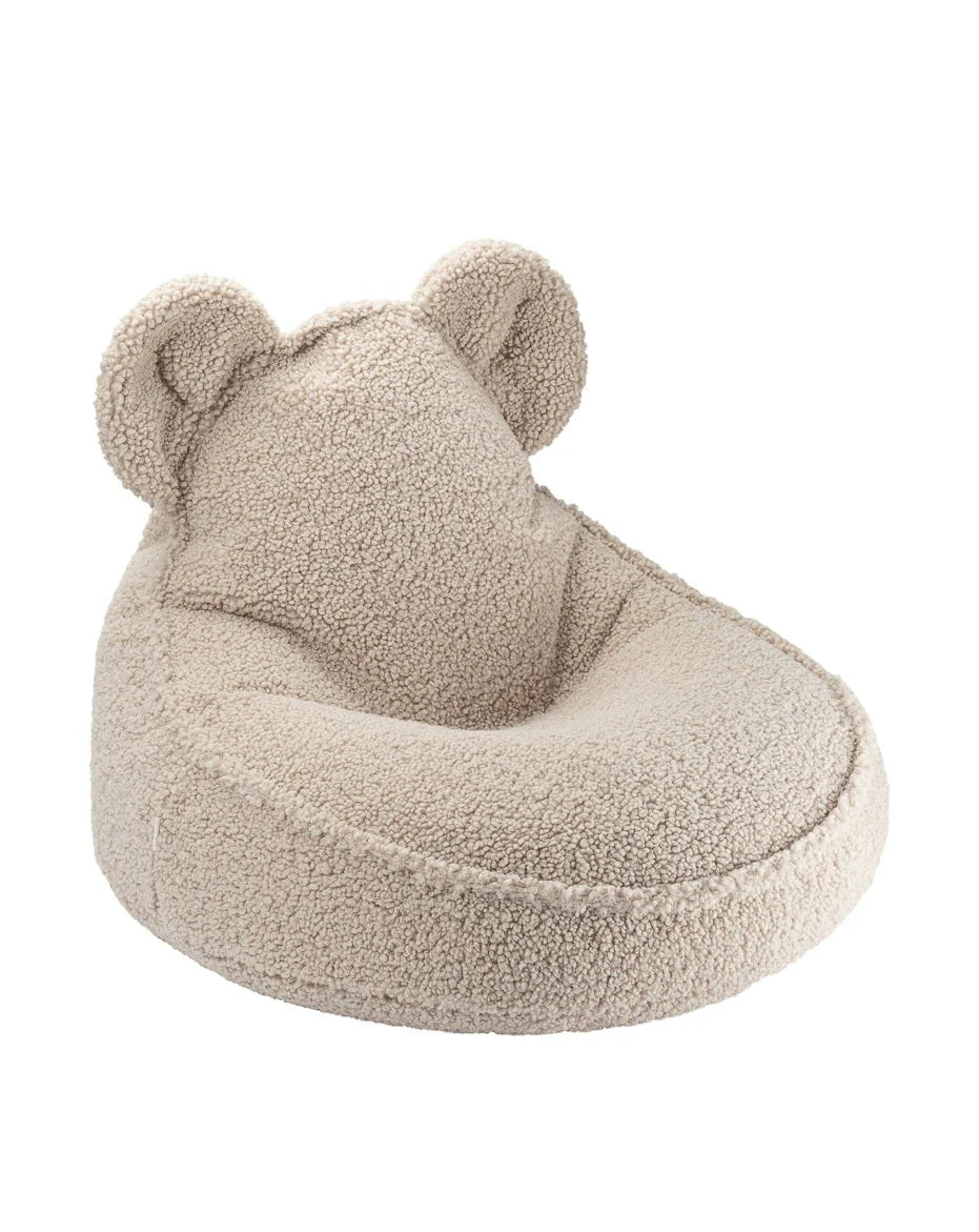 Wigiwama teddy fabric bear beanbag chair- Biscuit (Pre-Order)
