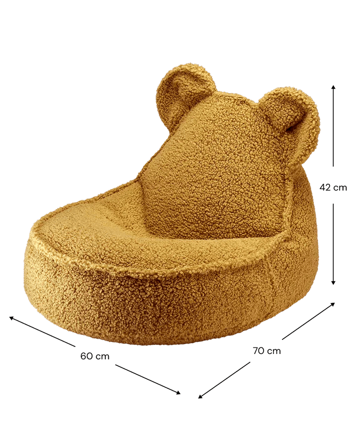 Wigiwama teddy fabric bear beanbag chair- Maple (Pre-Order)