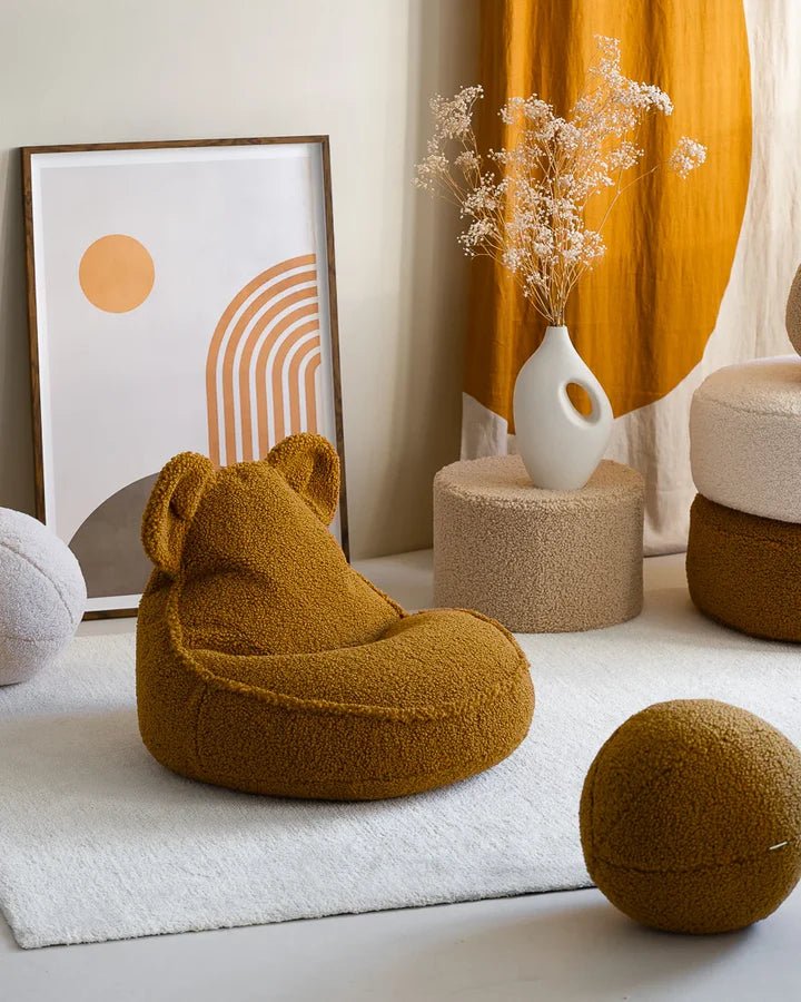 Wigiwama teddy fabric bear beanbag chair- Maple (Pre-Order)