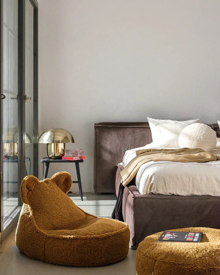 Wigiwama teddy fabric bear beanbag chair- Maple (Pre-Order)