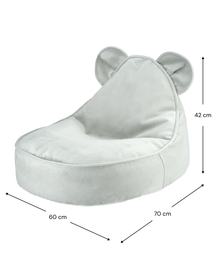 Wigiwama velvet bear beanbag chair- Misty Green (Pre-Order)