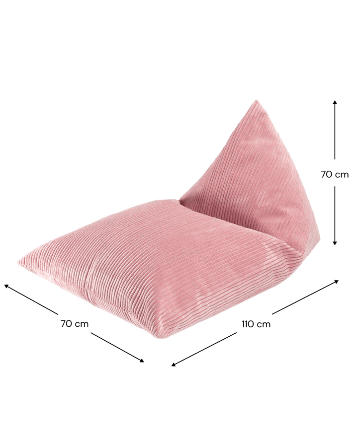 Wigiwama big corduroy beanbag lounger- Pink Mousse (Pre-Order)