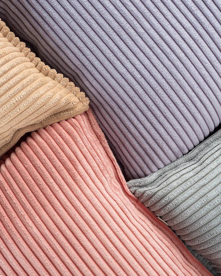 Wigiwama corduroy block cushion- Blueberry Blue (Pre-order)