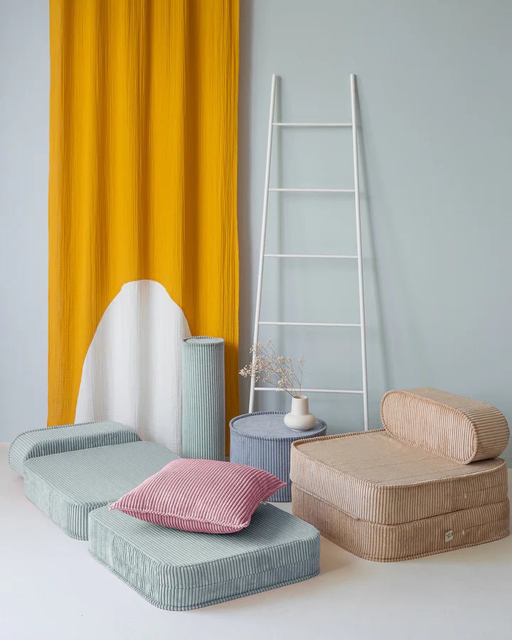 Wigiwama corduroy block cushion- Pink Mousse (Pre-order)