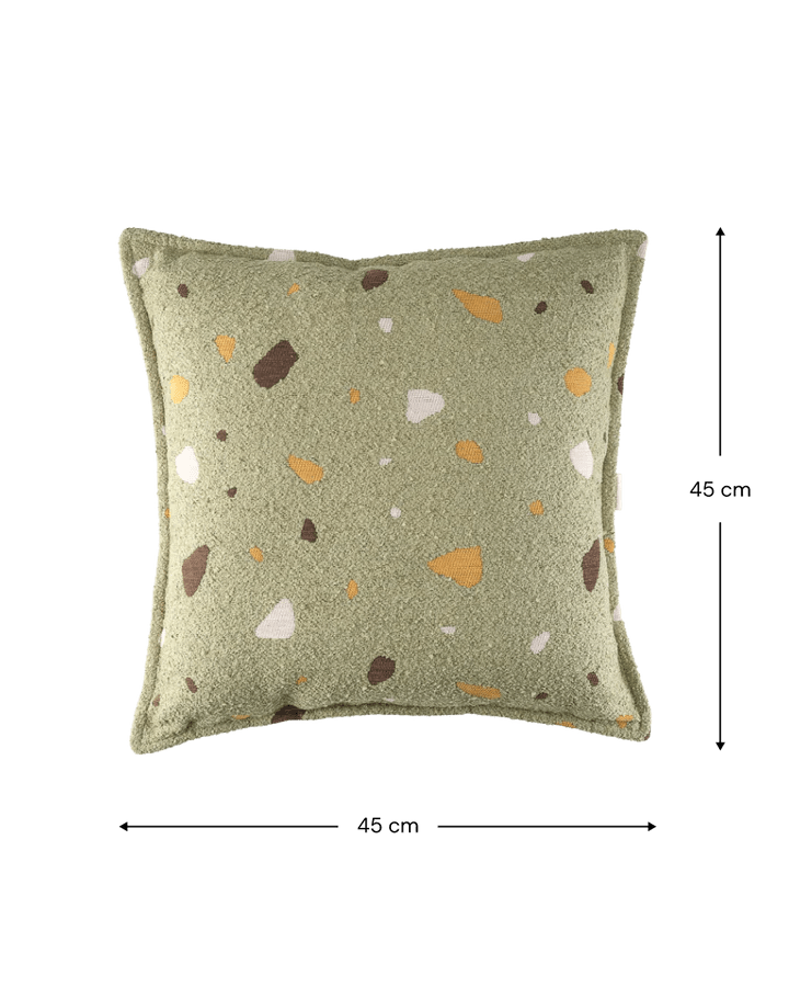 Wigiwama block cushion- Terrazzo Moss (Pre-order)