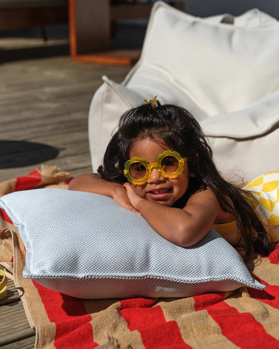 Wigiwama outdoor block cushion- Azure (Pre-order)