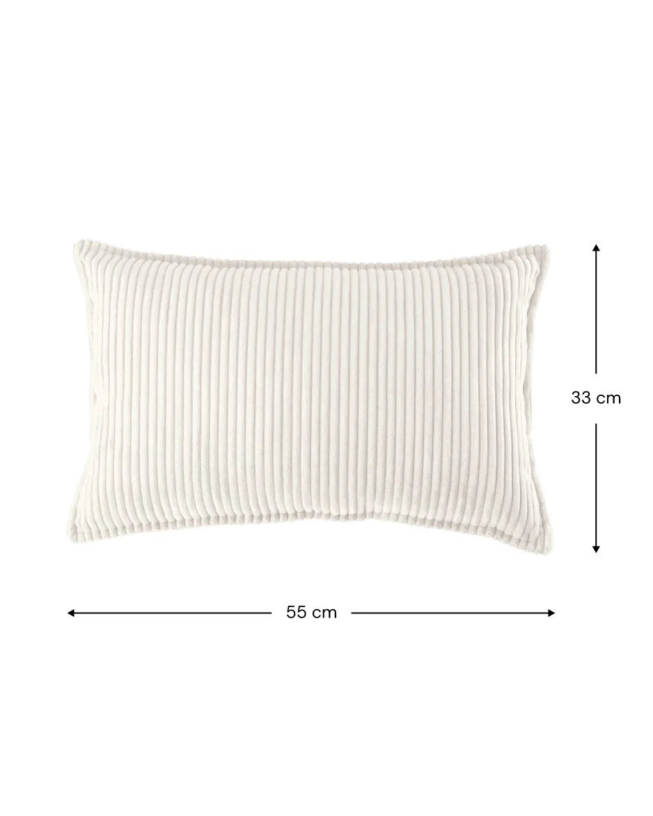 Wigiwama corduroy bolster cushion- Marshmallow (Pre-order)