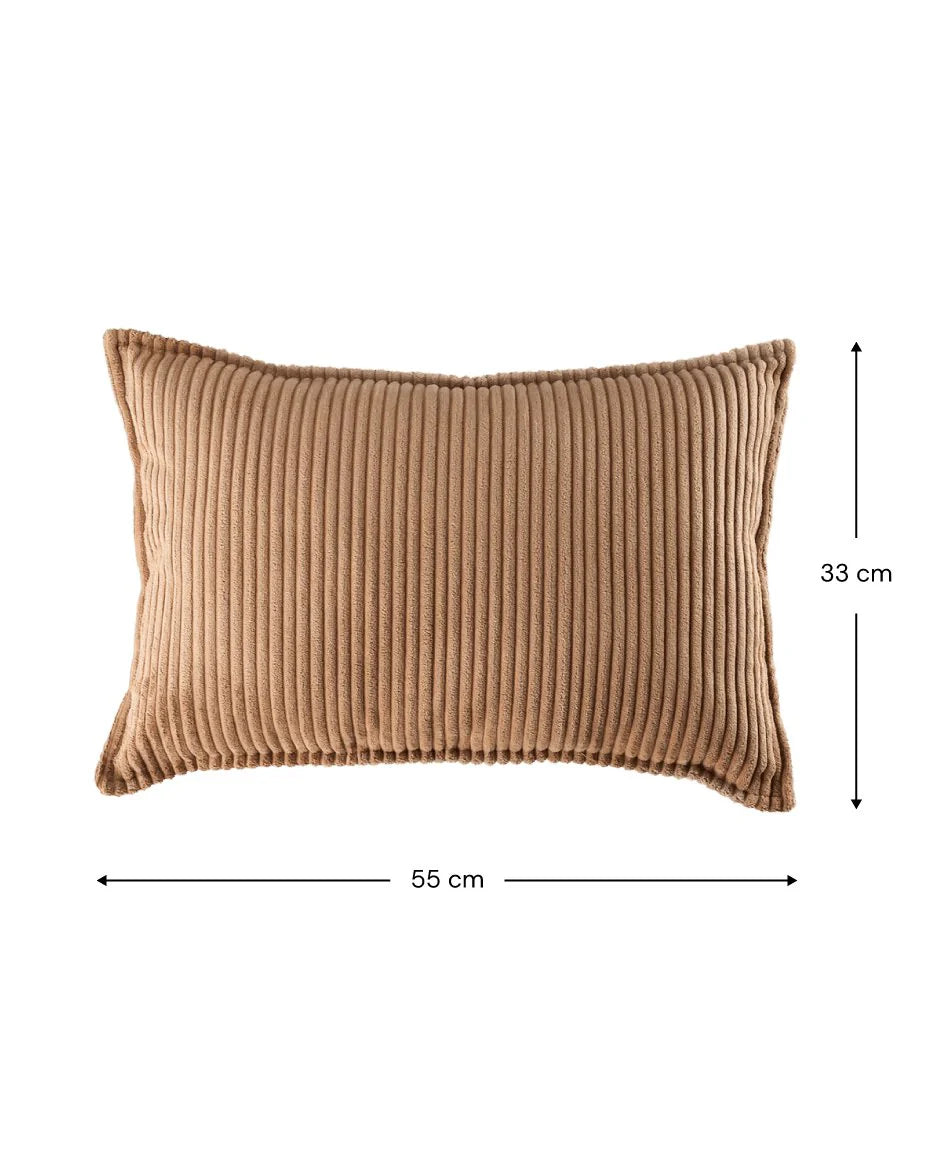 Wigiwama corduroy bolster cushion- Toffee (Pre-order)