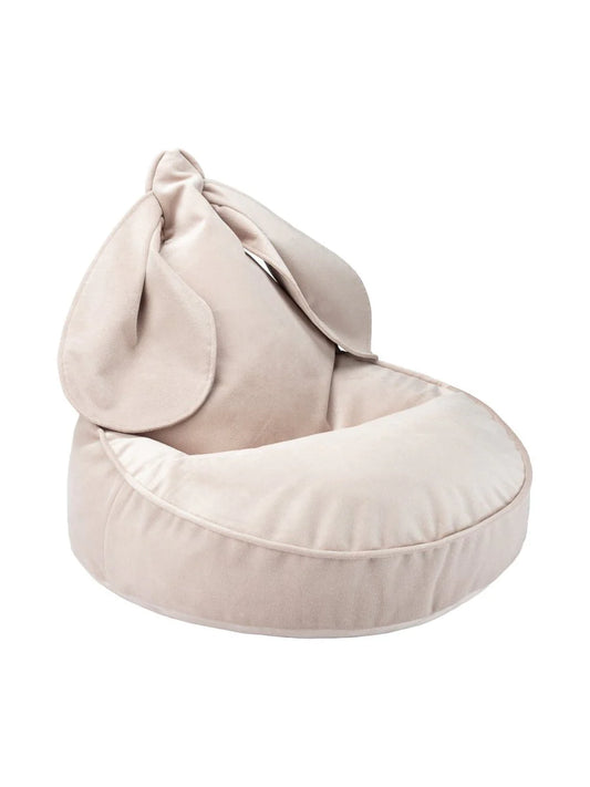 Wigiwama velvet bunny beanbag chair- Dusty Beige (Pre-Order)