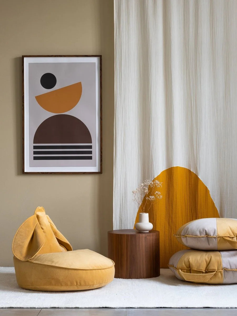 Wigiwama velvet bunny beanbag chair- Salted Caramel (Pre-Order)