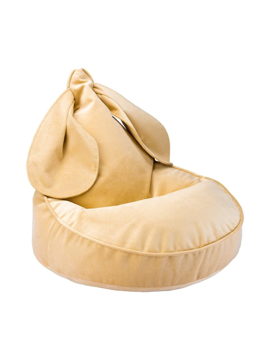 Wigiwama velvet bunny beanbag chair- Salted Caramel (Pre-Order)