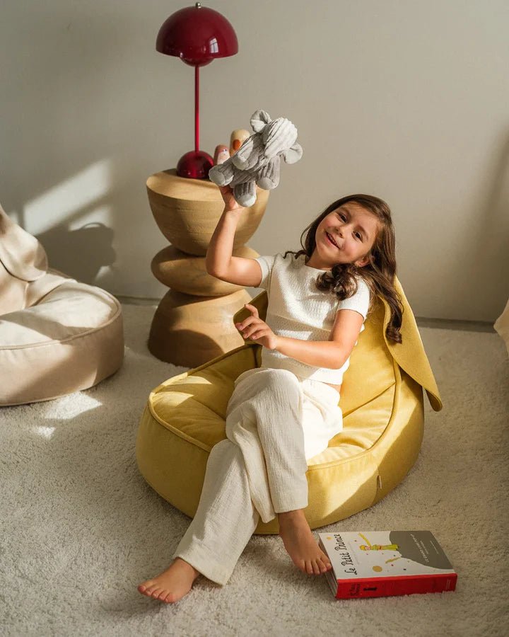 Wigiwama velvet bunny beanbag chair- Salted Caramel (Pre-Order)