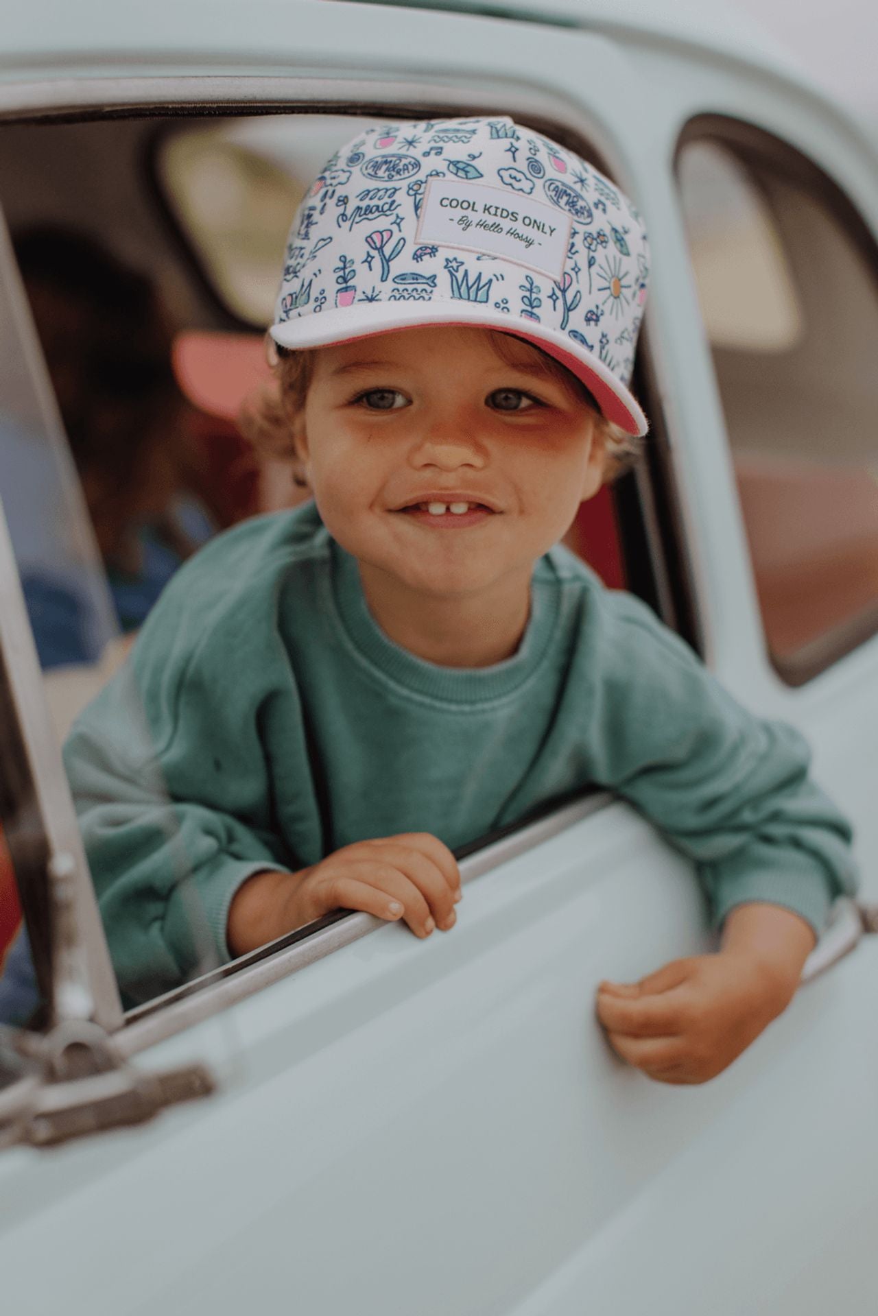 Organic cotton kids cap- Playground