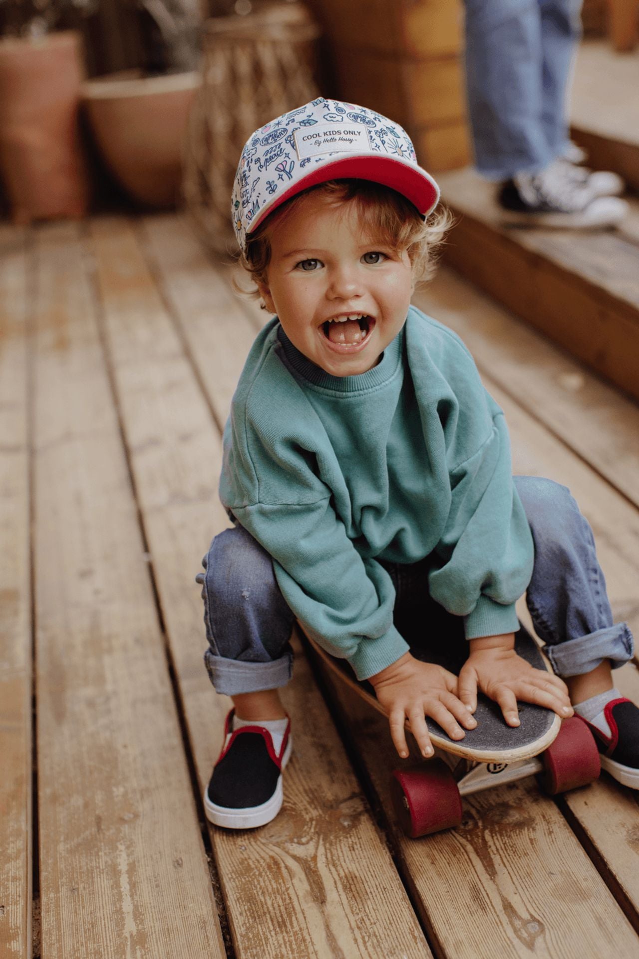 Organic cotton kids cap- Playground