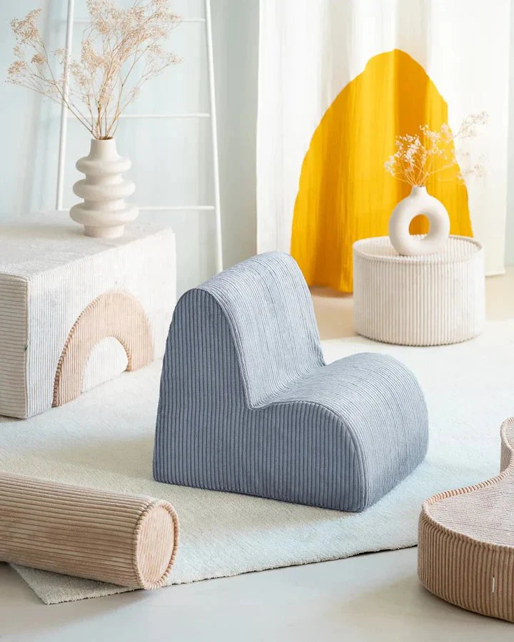 Wigiwama corduroy cloud chair- Blueberry blue (Pre-order)