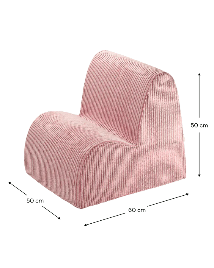 Wigiwama corduroy cloud chair- Pink Mousse (Pre-order)