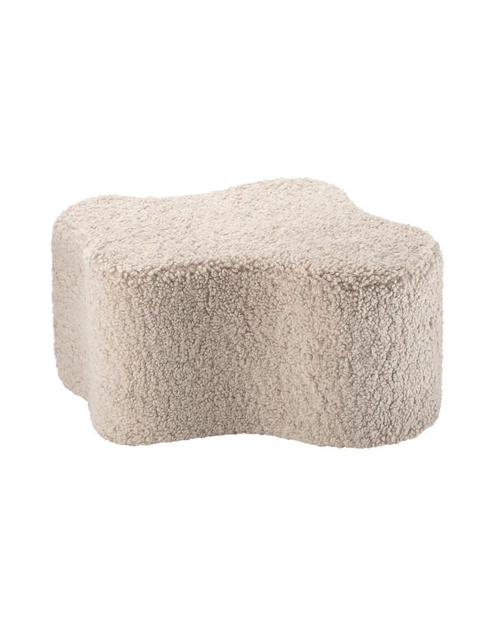Wigiwama terry fabric cloud pouf-  Biscuit (Pre-order)